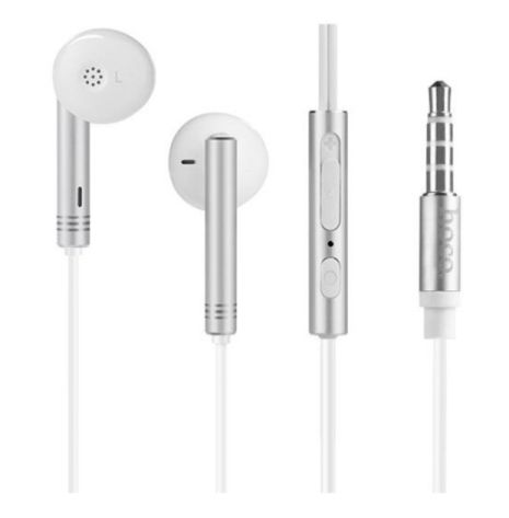 Наушники HOCO M22 Spirited Rhyme with mic silver