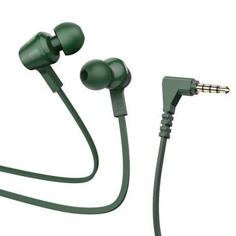 Наушники HOCO M86 Oceanic universal earphones with mic green