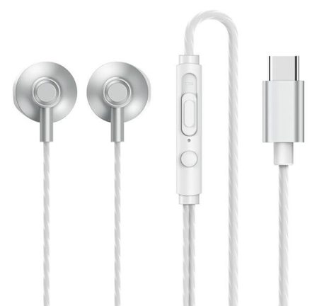 Дротові навушники REMAX RM-711a TYPE-C Wired Earphone for Music & Call, 1.2m, silver Дротові навушники REMAX RM-711a TYPE-C Wired Earphone for Music & Call, 1.2m, silver