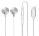REMAX RM-711a TYPE-C Wired Earphones for Music & Call silver