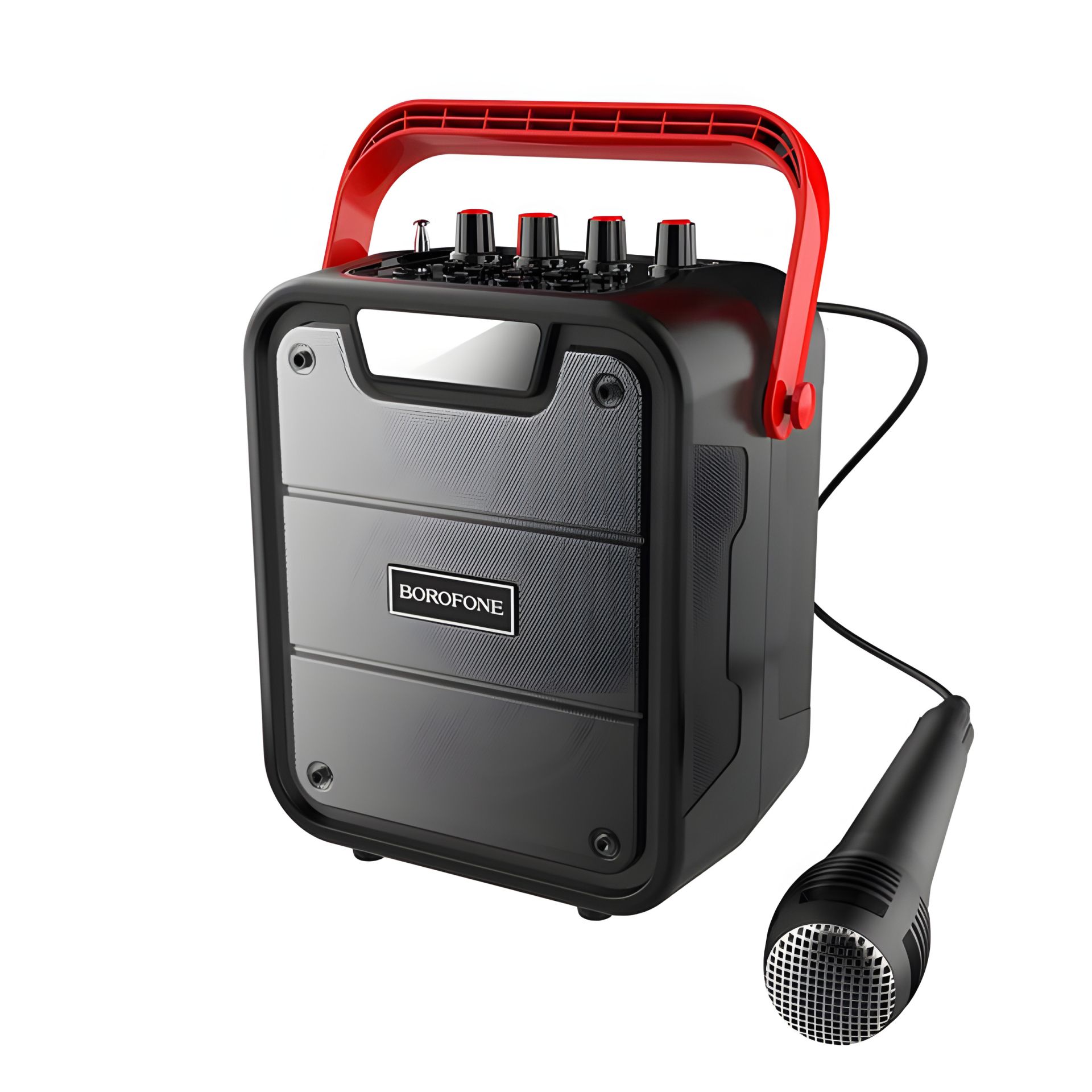 Уникальная караоке акустика BOROFONE BP7 Cool |10W BT5.0 AUX, FM, TF, USB, 4800mAh| black Уникальная караоке акустика BOROFONE BP7 Cool |10W BT5.0 AUX, FM, TF, USB, 4800mAh| black