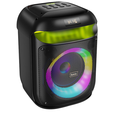 Акустика-караоке HOCO HA13 Ramon outdoor BT speaker with two wireless microphones, BT5.4, TF, USB, AUX, FM, TWS, 40W (60W Peak), 5-6h, black