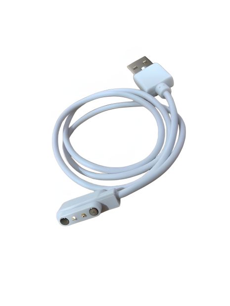 USB кабель для смарт часов белый 2 pin магнитный (4 x 12.3 мм) универсальный USB кабель для смарт часов белый 2 pin магнитный (4 x 12.3 мм) универсальный