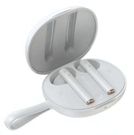 Бездротові навушники Bluetooth BASEUS W05 Encok True Wireles, Qi, IP55, BT5.0, SBC, AAC, 30mAh, 400mAh, 4h, (NGW05-01) білий