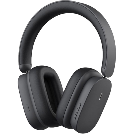Бездротові навушники BASEUS H1 Bowie Noise-Cancelling Wireless Headphones, BT5.2, 400mAh, ANC, SBC, AAC, 70h, (NGTW230002) grey