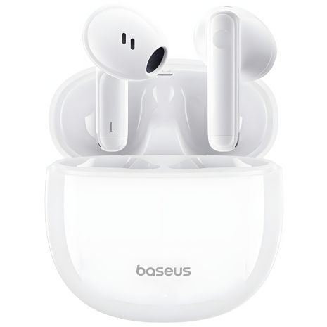 Baseus Bowie E13 White True Wireless Earphones, BT5.3, 40mAh, 400mAh, 6h, A00059701217-Z1 Baseus Bowie E13 White True Wireless Earphones, BT5.3, 40mAh, 400mAh, 6h, A00059701217-Z1