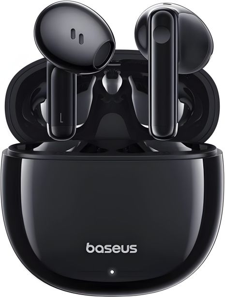 Бездротові навушники Baseus Bowie E13 True Wireless Earphones, BT5.3, 40mAh, 400mAh, 6h, Black A00059701127-Z1 з тривалою роботою