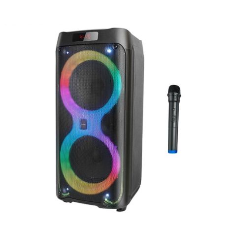Акустика-караоке Hoco DS41 Cody Portable BT speaker, BT5.0, TWS, AUX, USB, TF, FM, 40W, 4400mAh, 5h, black Акустика-караоке Hoco DS41 Cody Portable BT speaker, BT5.0, TWS, AUX, USB, TF, FM, 40W, 4400mAh, 5h, black