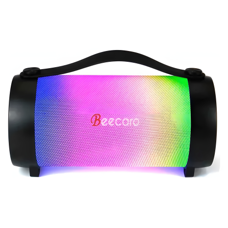 Bluetooth Колонка Beecaro RX22E с RGB Подсветкой |BT5.0, TWS, 6W, FM, AUX| Чёрная Bluetooth Колонка Beecaro RX22E с RGB Подсветкой |BT5.0, TWS, 6W, FM, AUX| Чёрная