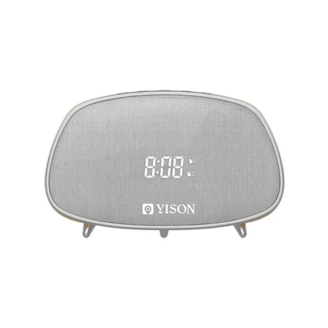 Акустика YISON WS-1 TWS LED Clock |AUX/FM/BT5.0, 2*5W| coffee
