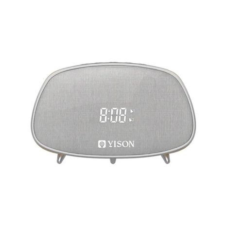 Акустика YISON WS-1 TWS LED Clock |AUX/FM/BT5.0, 2*5W| coffee