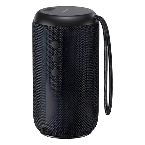 Портативна колонка USAMS YC011 Waterproof Wireless Speaker, IPX7, AUX, TF, BT5.0, 5W, 2000mAh, 4h, black, with Lanyard
