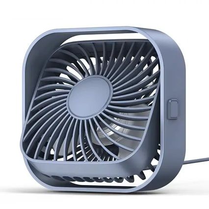 Вентилятор TOPK K51 USB (8.5cm, 3 скорости, USB 5V 1m, 5W, 360град.) grey