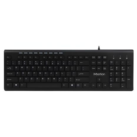 Мультимедійна клавіатура Meetion Wired Standard Ultrathin Keyboard K842, RU, EN розкладки, USB, 1.5m, black Мультимедійна клавіатура Meetion Wired Standard Ultrathin Keyboard K842, RU, EN розкладки, USB, 1.5m, black