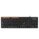 Meetion K600M USB Keyboard, Дротова клавіатура, RU, EN розкладки, USB, 1.5m, чорна