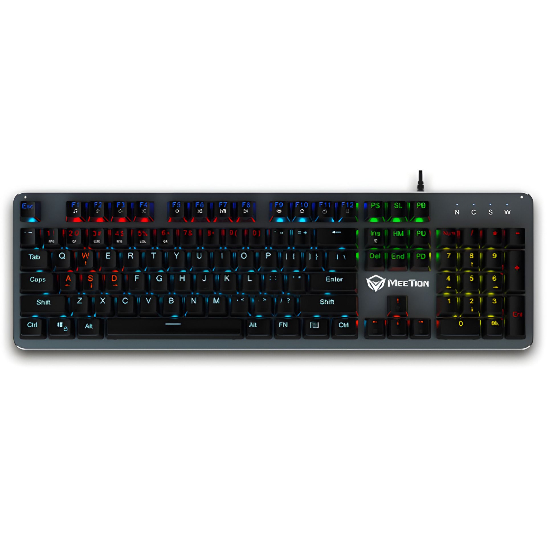 Meetion Mechanical Gaming LED Keyboard MK007 |Ukr/RU/EN раскладки| black Meetion Mechanical Gaming LED Keyboard MK007 |Ukr/RU/EN раскладки| black