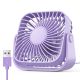 Вентилятор TOPK K52 USB (8.5cm, 3 скорости, USB 5V 1m, 5W, 360град.) purple