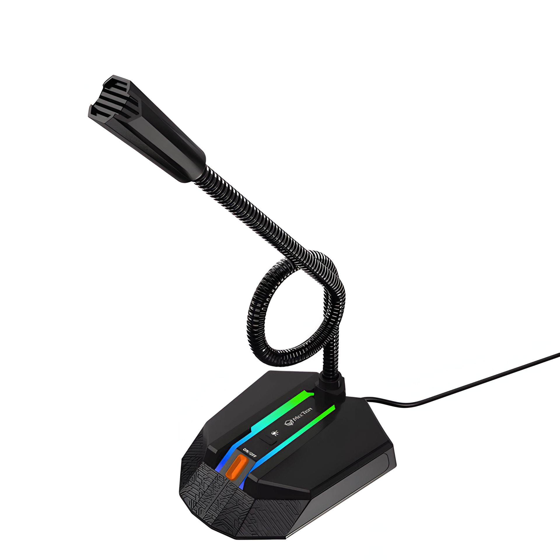 Дротовий ігровий мікрофон MeeTion MT-MC15 RGB, USB2.0, 2.2m, black Дротовий ігровий мікрофон MeeTion MT-MC15 RGB, USB2.0, 2.2m, black