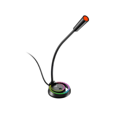 Дротовий ігровий мікрофон MeeTion MT-MC14 RGB, USB, 2.2m, black