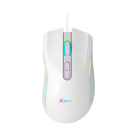 Дротова ігрова миша XTRIKE ME programmable GM-314 WH wired mouse, 800-7200 6 step dpi, USB, 1.5m, white