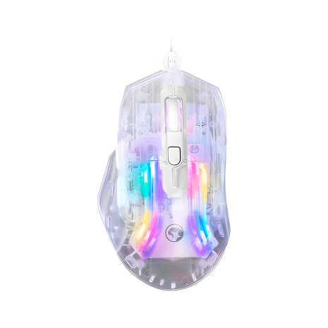 Игровая мышь MARVO MISTIC 40 программируемая, проводная M413 |1200-7200 DPI| прозрачная