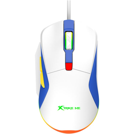 Дротова ігрова миша XTRIKE ME GM-227 wired mouse, 1200-3600 4step dpi, USB, 1.5m, white Дротова ігрова миша XTRIKE ME GM-227 wired mouse, 1200-3600 4step dpi, USB, 1.5m, white