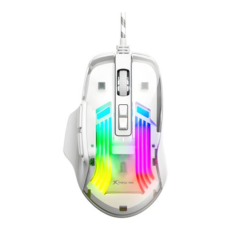 XTRIKE ME дротова ігрова миша GM-226 gaming mouse RGB, 1200-7200 4 step DPI, USB, 1.5m, чорна