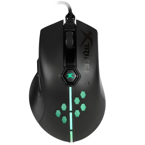 MARVO дротова комп'ютерна миша MISTIC 40, Programmable Wired Mouse M413, 1200-7200DPI, USB, 1.5m, прозора