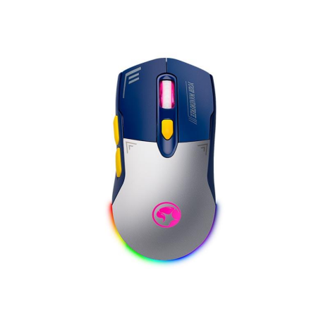 Ігрова миша MARVO Wireless/Wired Mouse M803W WB, 2.4G, Type-C, 800-4800dpi, white-blue Ігрова миша MARVO Wireless/Wired Mouse M803W WB, 2.4G, Type-C, 800-4800dpi, white-blue