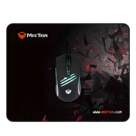 Gaming Combo 2in1 MEETION MT-CO11, чорний, миша і килимок Gaming Combo 2in1 MEETION MT-CO11, чорний, миша і килимок