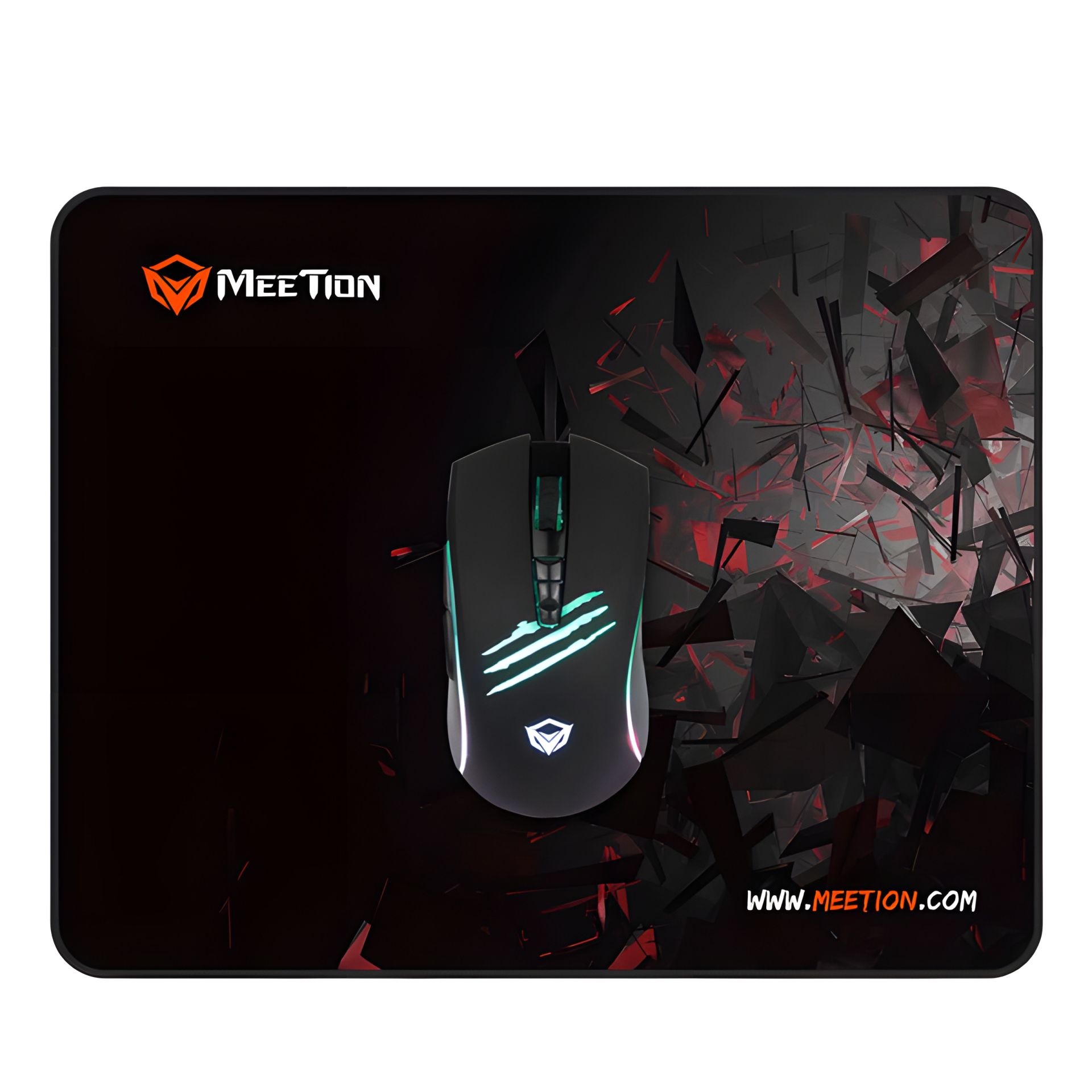 Gaming Combo 2in1 MEETION MT-CO11, чорний, миша і килимок Gaming Combo 2in1 MEETION MT-CO11, чорний, миша і килимок