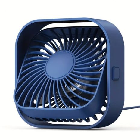 Вентилятор TOPK K51 USB (8.5cm, 3 скорости, USB 5V 1m, 5W, 360град.) dark-blue