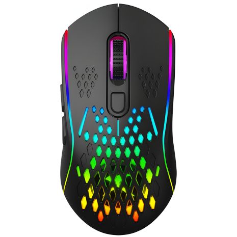 XTRIKE ME GW-611 Gaming Mouse RGB, 2.4G, Type-C, 800-8000 DPI, black