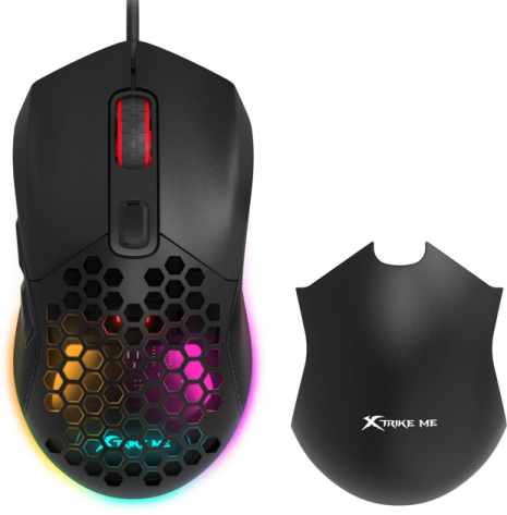 Дротова ігрова миша XTRIKE ME GM-316W Wired mouse, 800-7200 6 Step DPI, USB, 1.5m, black Дротова ігрова миша XTRIKE ME GM-316W Wired mouse, 800-7200 6 Step DPI, USB, 1.5m, black