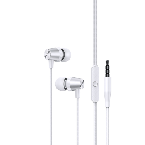 Дротові вакуумні наушники USAMS EP-42 US-SJ475 3.5mm In-ear Earphone 1.2m white Дротові вакуумні наушники USAMS EP-42 US-SJ475 3.5mm In-ear Earphone 1.2m white
