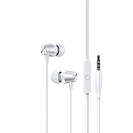 USAMS EP-42 US-SJ475 In-ear Wired Earphone, 3.5mm, 1.2m, білий