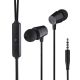 Вакуумні навушники дротові USAMS EP-42 US-SJ475 3.5mm In-ear Earphone 1.2m black