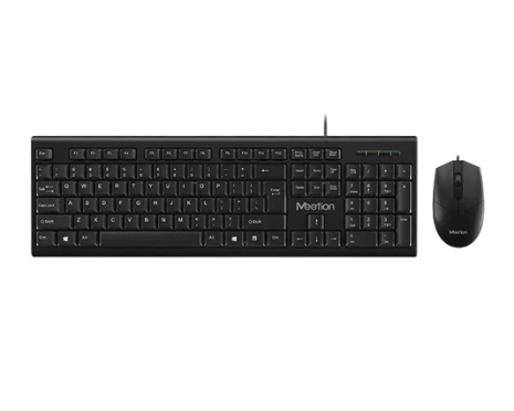 Набір Combo MEETION 2in1 Keyboard, Mouse USB Corded MT-C100, black