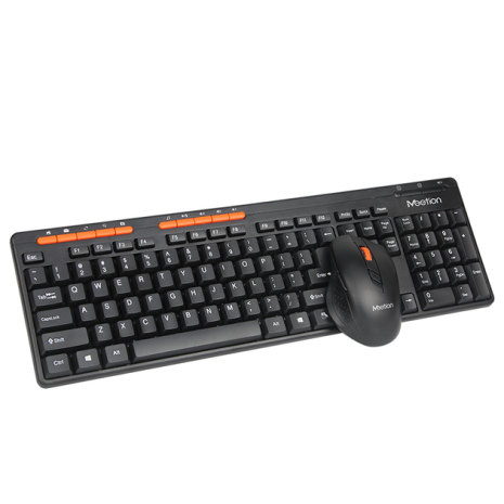 Набор Combo MEETION 2in1 Keyboard/Mouse Wireless 2.4G MT-4100 |RU/EN раскладки| black