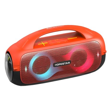 Портативна колонка HOPESTAR A50 PARTY LED, IPX5, TF, TWS, AUX, USB, BT5.0, 2x40W, 8800mAh, 8h, Orange Портативна колонка HOPESTAR A50 PARTY LED, IPX5, TF, TWS, AUX, USB, BT5.0, 2x40W, 8800mAh, 8h, Orange