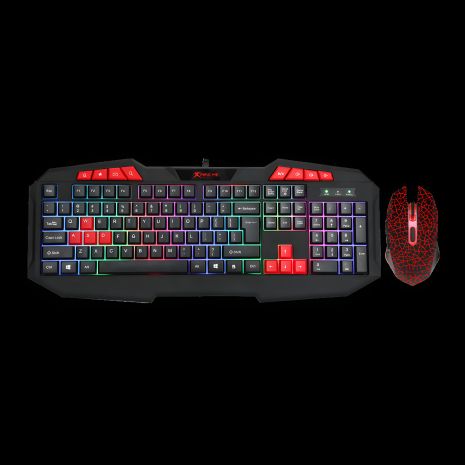 XTRIKE ME MK-503 Gaming Combo 2in1 (Keyboard with UA/RU/ENG Layout/Mouse) Black