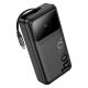 HOCO Q41 20000mAh Bright Powerbank with Telescopic Cable and Display |1USB/1Type-C, PD/QC, 22.5W/3A| black
