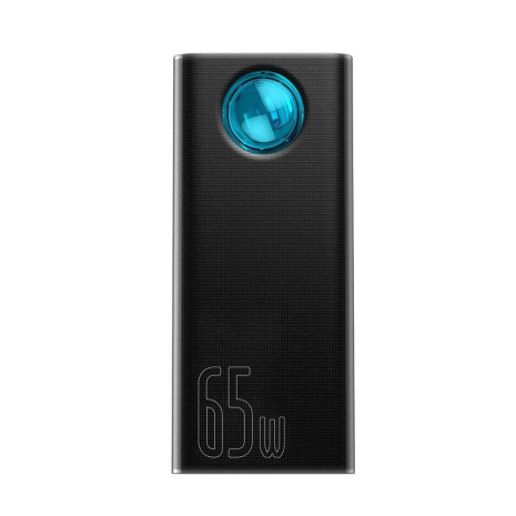 Повербанк BASEUS Amblight Digital Display Quick Charge 30000mAh, 4USB, Type-C, Lightning, MicroUSB, 65W, 5A, PD, QC (P10022400112-01) black