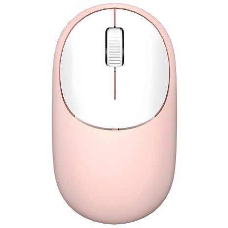 WiWU WM107 Wireless Mouse: 2.4G, BT5.0, BT3.0, 1600DPI, 450mAh, Pink