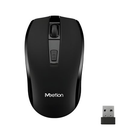 MeeTion Бездротова миша MT-R560, 2.4G, 1хАА, 800-1600DPI, чорна
