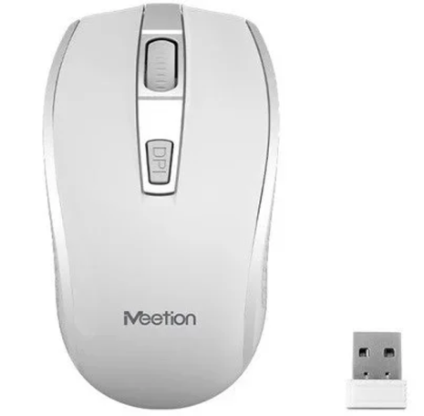 Бездротова миша MeeTion MT-R560, 2.4G, 1хАА, 800-1600DPI, white