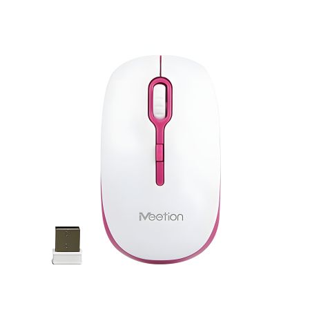 MeeTion Wireless Mouse 2.4G MT-R547 White-Red