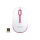 MeeTion Бездротова миша MT-R547, 2.4G, 800-1600DPI, 1xAA, біло-червона