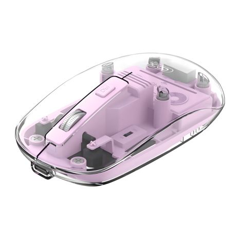 XO Бездротова миша M12 Bluetooth+2.4G, 1200DPI, 300mAh, 30h, фіолетова