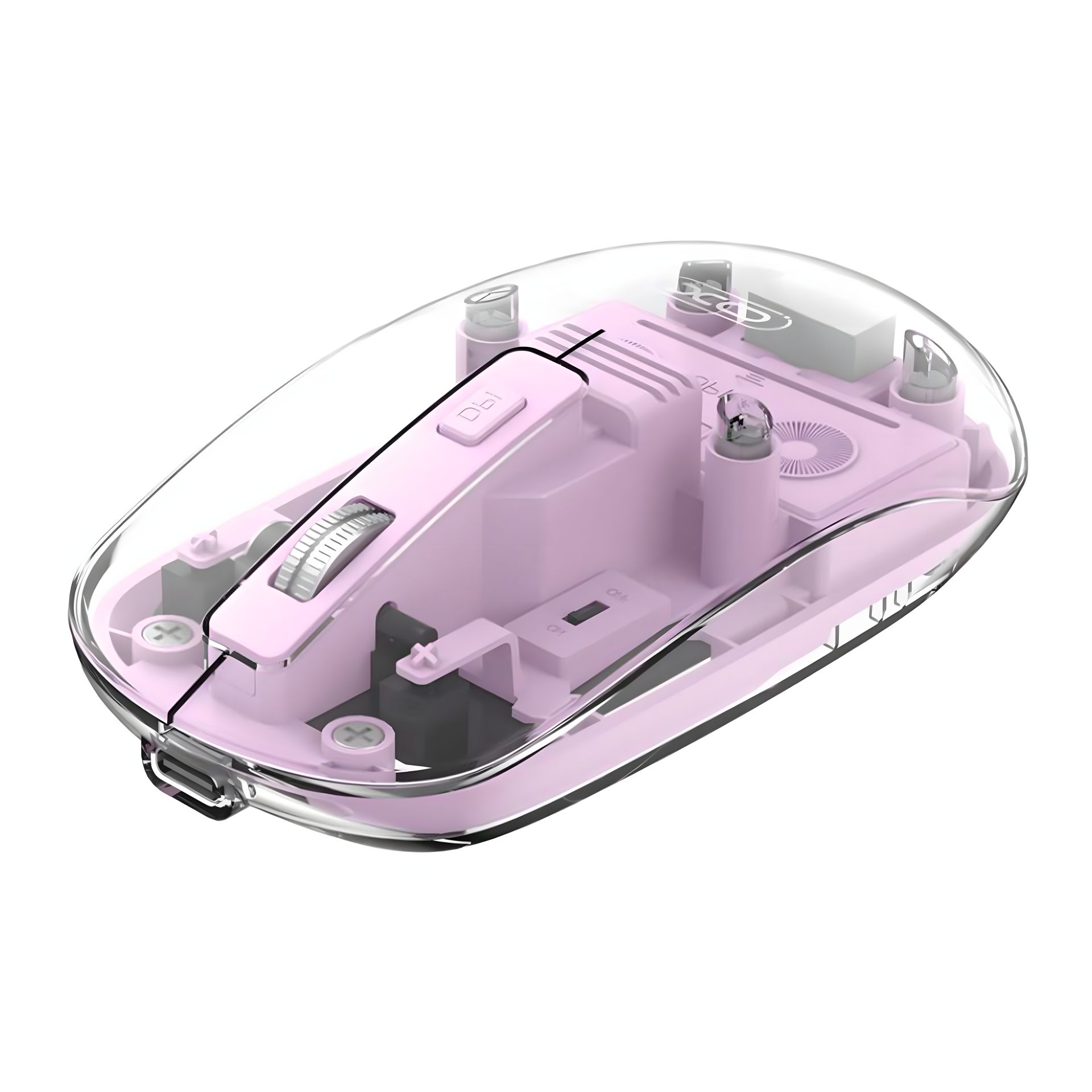 Bluetooth+2.4G бездротова миша XO M12, 1200DPI, 300mAh, 30h, Фіолетовий Bluetooth+2.4G бездротова миша XO M12, 1200DPI, 300mAh, 30h, Фіолетовий